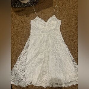 White lace dress